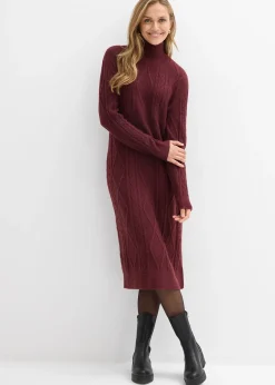 Robe en maille à motif torsadé