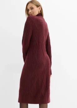 Robe en maille à motif torsadé