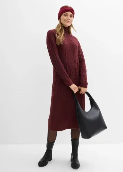 Robe en maille à motif torsadé