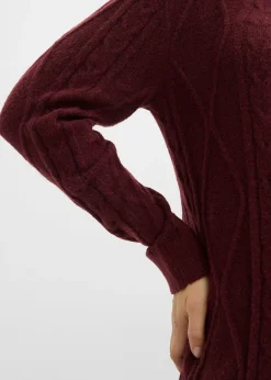 Robe en maille à motif torsadé