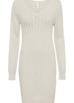 Robe en maille à motif torsadé