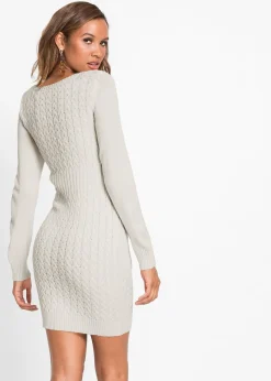 Robe en maille à motif torsadé