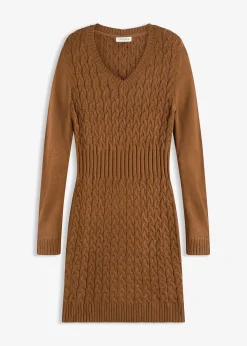 Robe en maille à motif torsadé