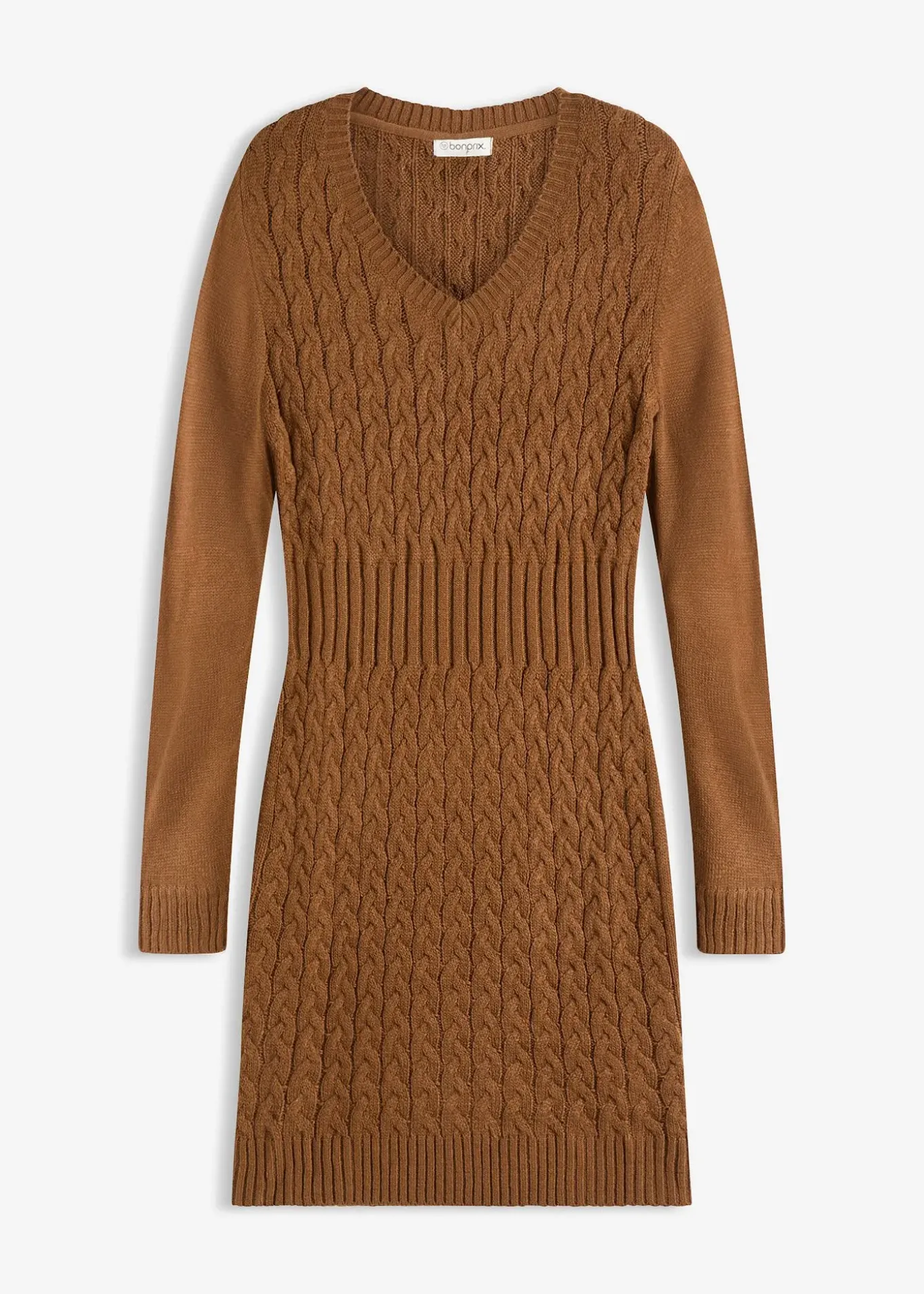 Robe en maille à motif torsadé