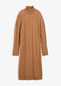 Robe en maille à motif torsadé