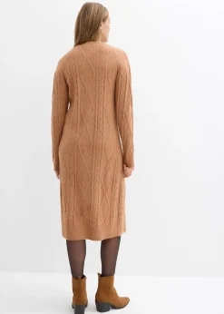 Robe en maille à motif torsadé