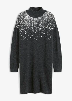 Robe en maille à sequins