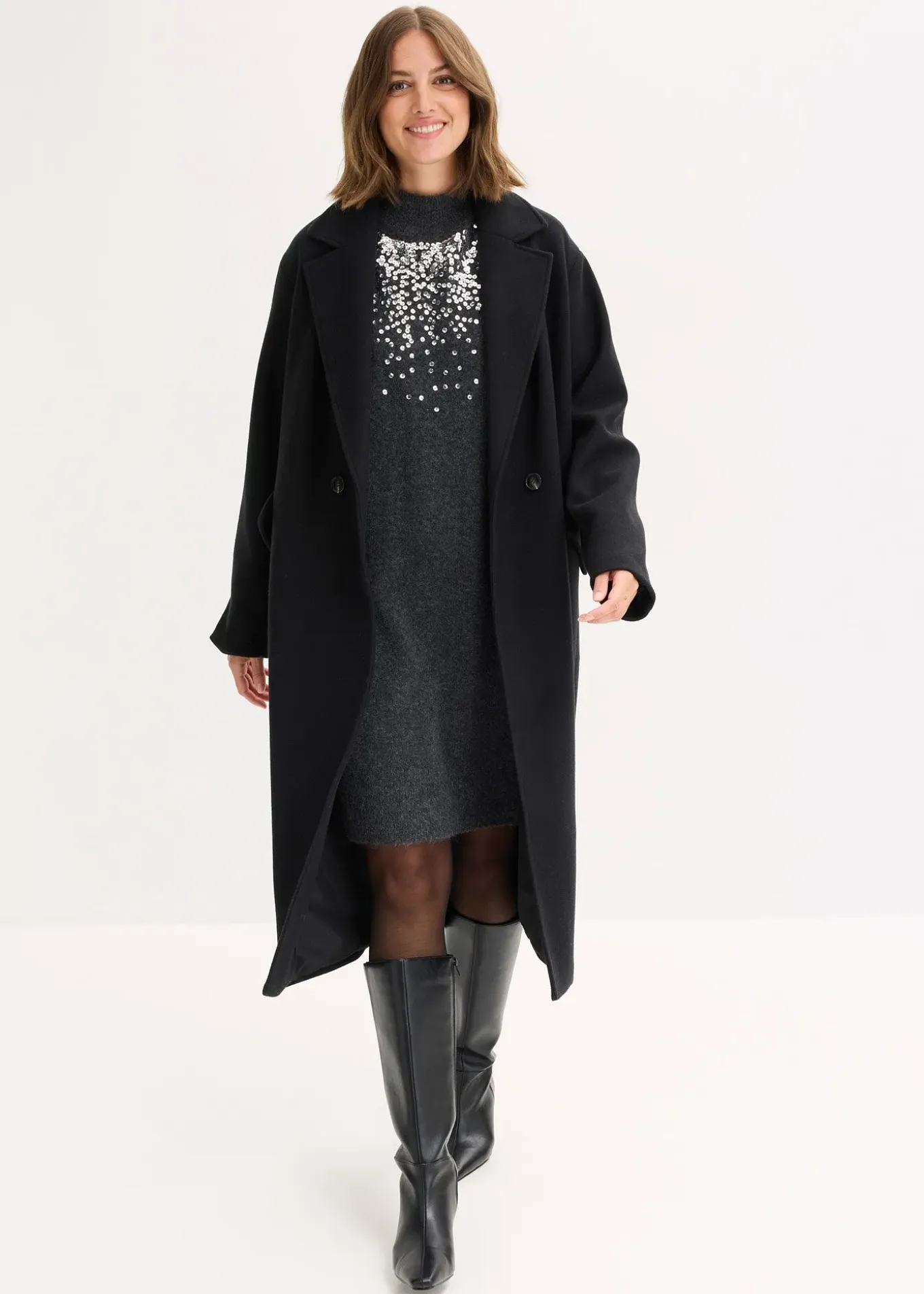 Robe en maille à sequins