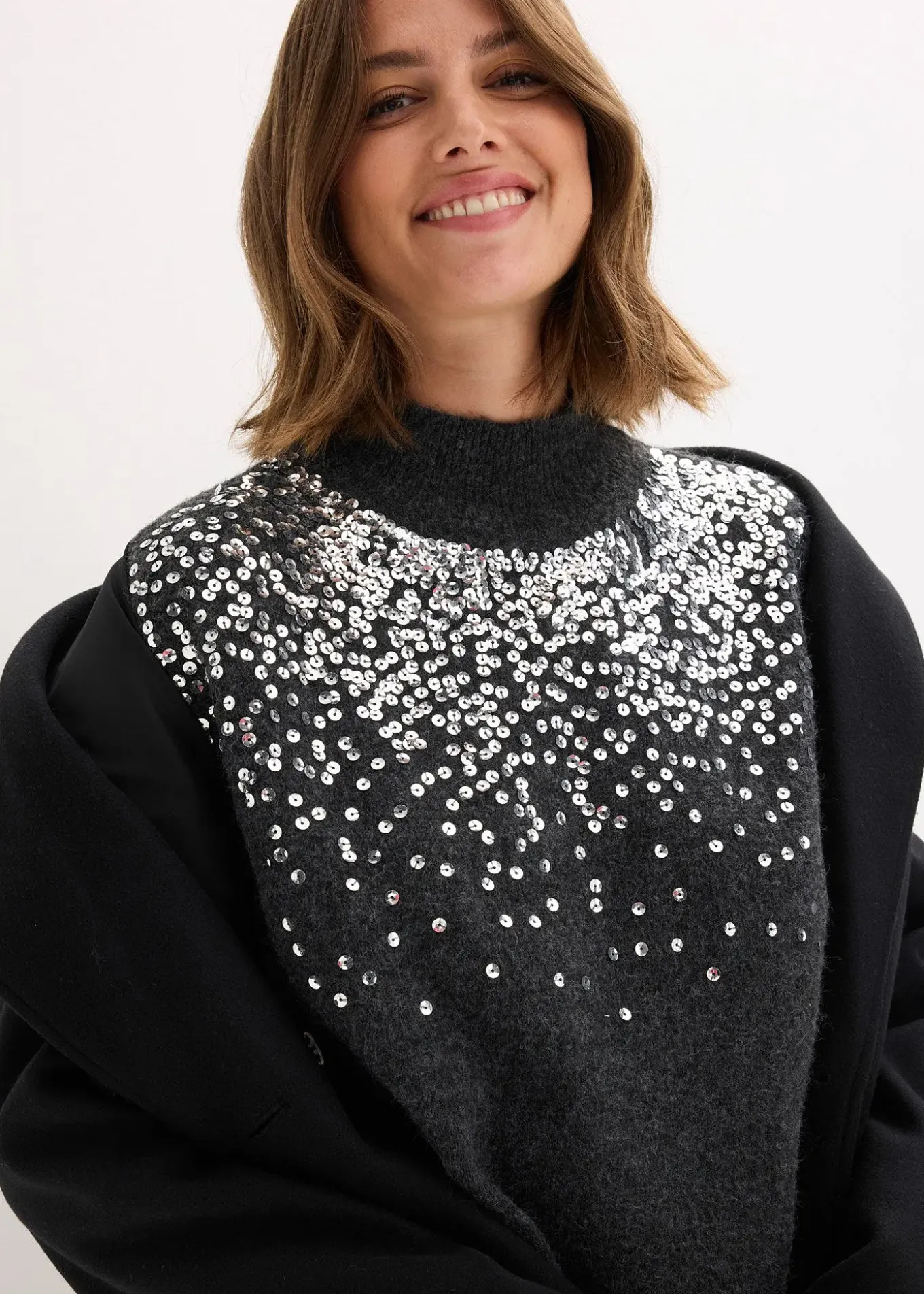 Robe en maille à sequins