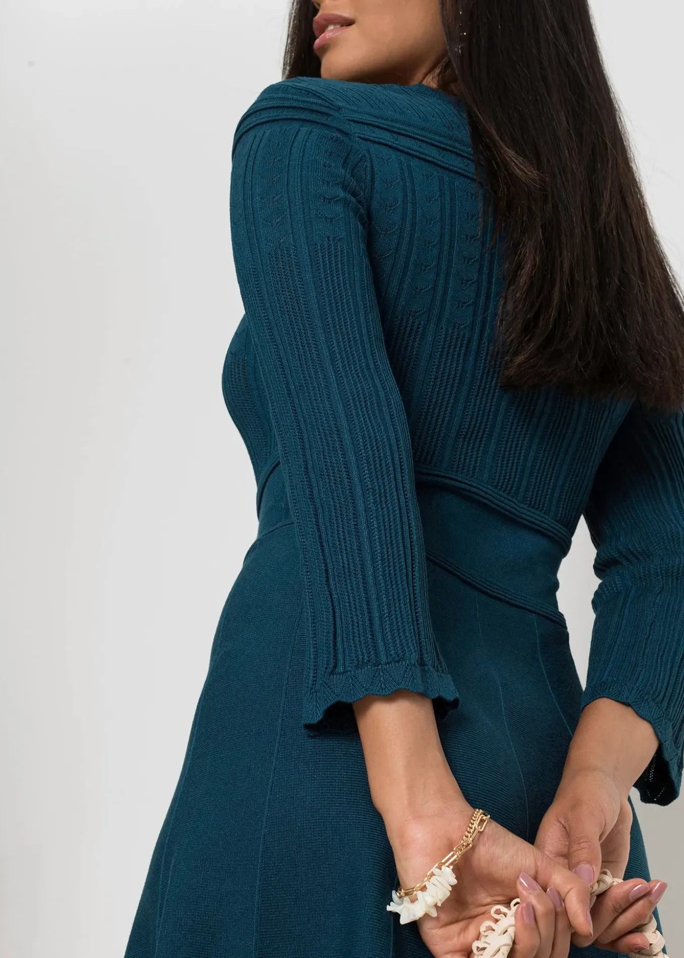 Robe en maille ajourée