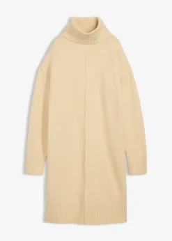 Robe en maille avec couture décorative