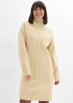 Robe en maille avec couture décorative