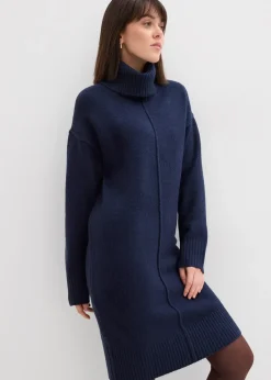 Robe en maille avec couture décorative