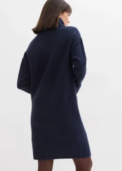 Robe en maille avec couture décorative