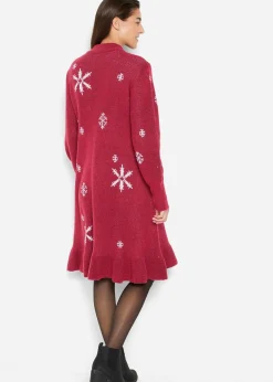 Robe en maille avec flocons de neige