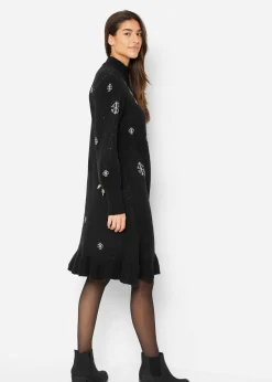 Robe en maille avec flocons de neige