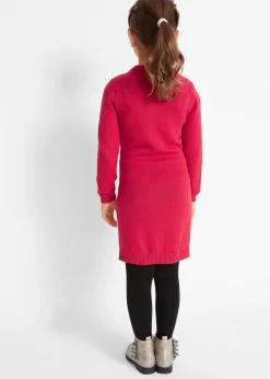 Robe en maille avec sac (ens. 2 pces)