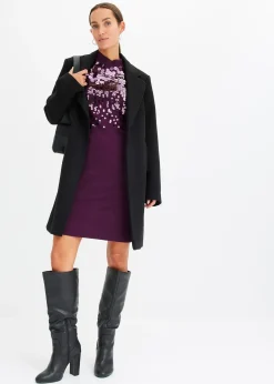 Robe en maille avec sequins sur le haut