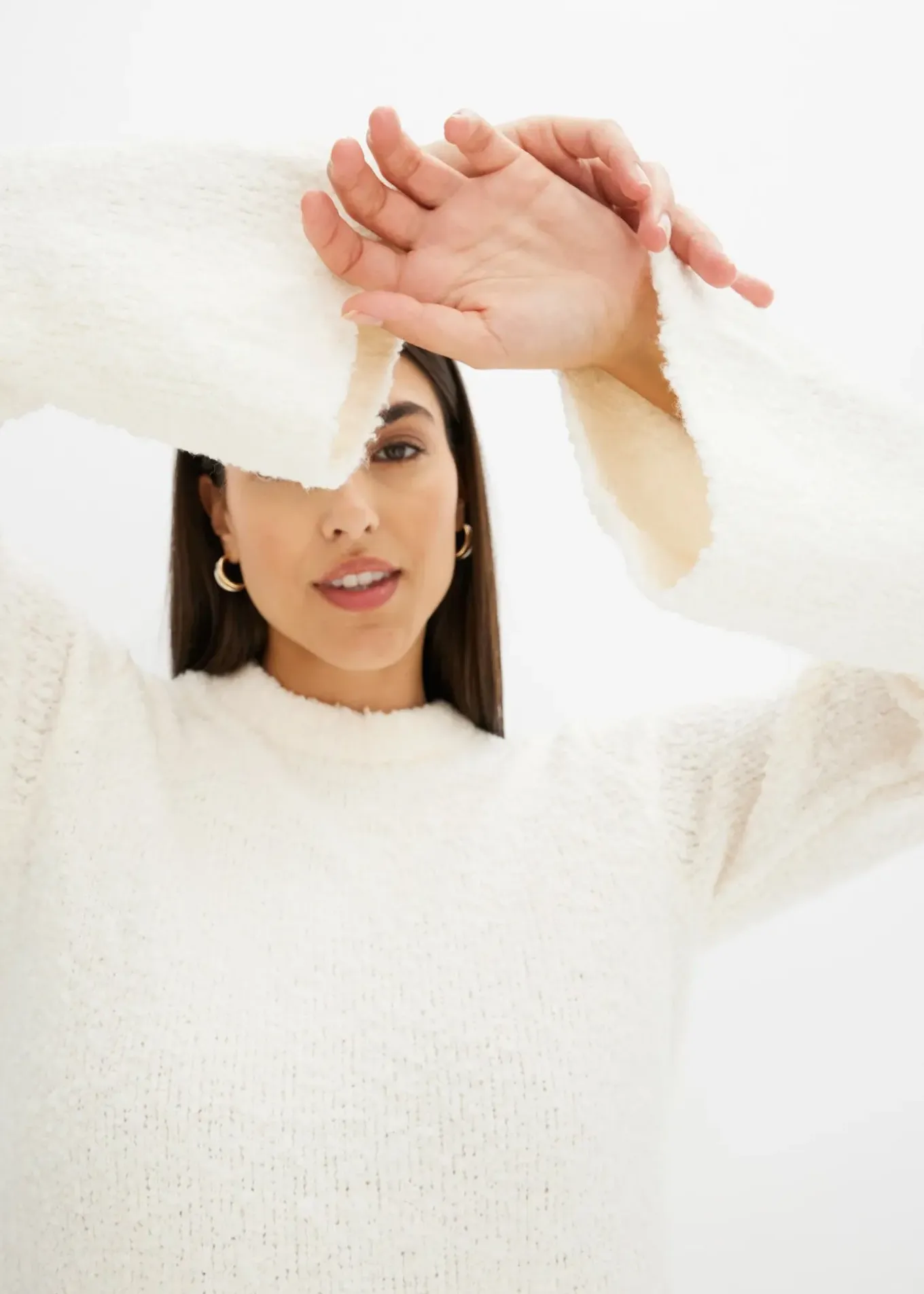 Robe en maille bouclette