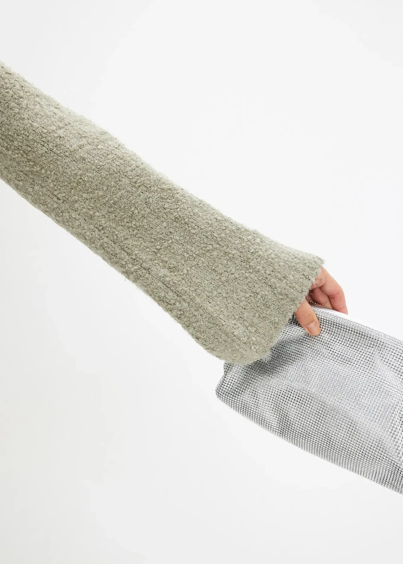 Robe en maille bouclette