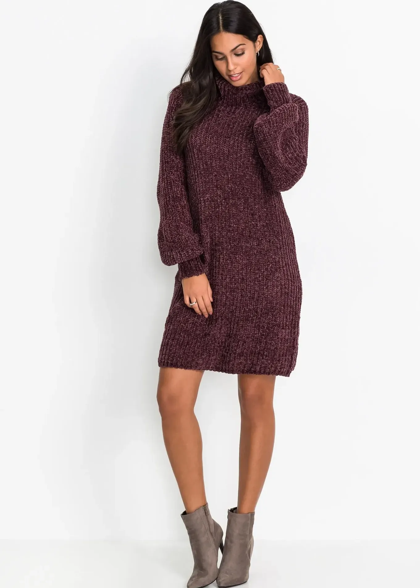 Robe en maille chenille