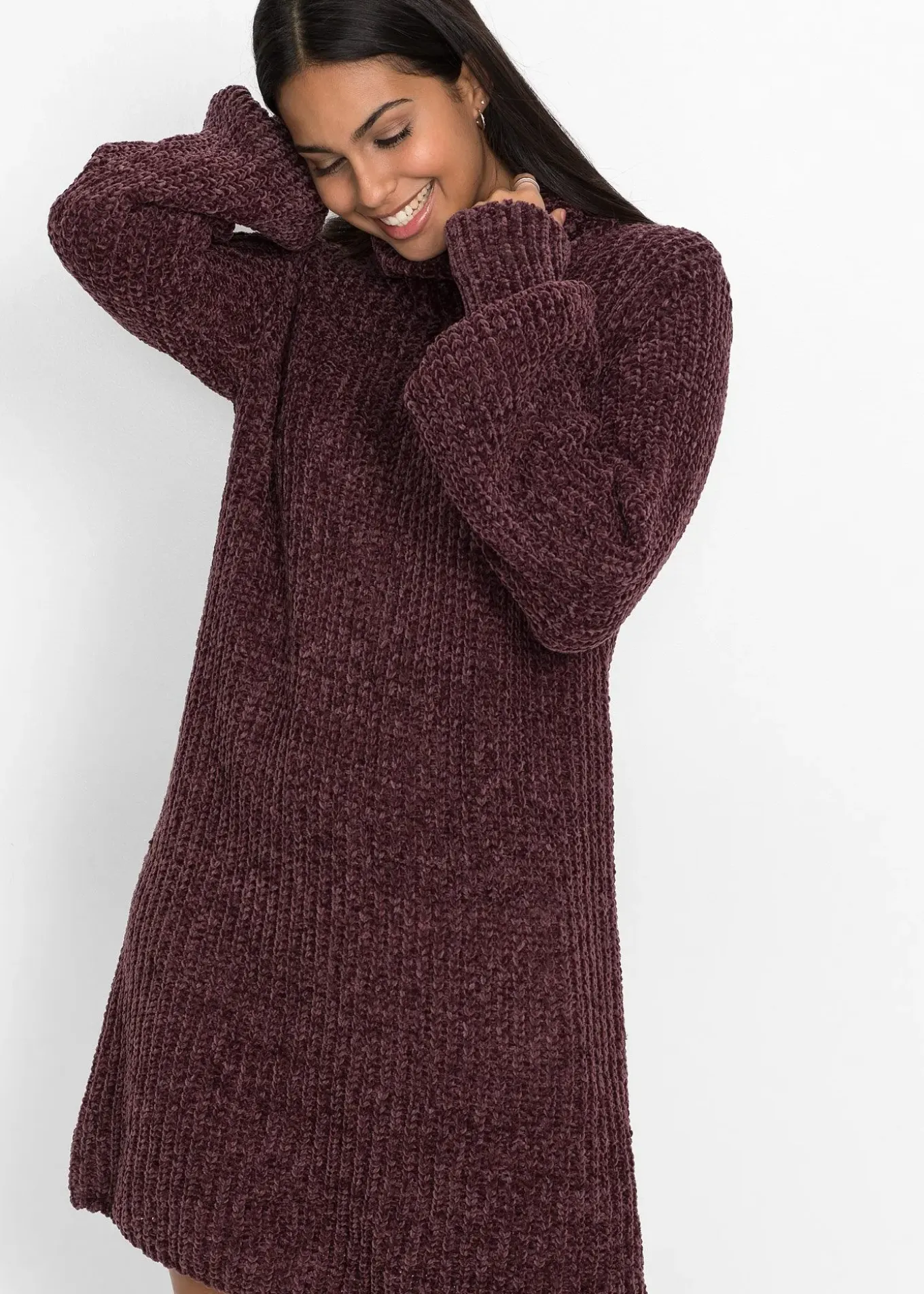 Robe en maille chenille