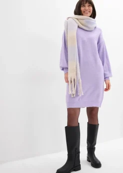 Robe en maille chinée