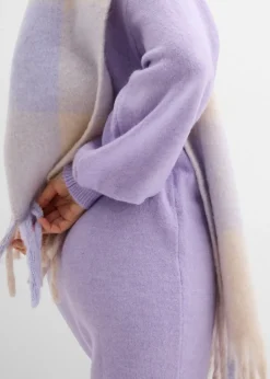 Robe en maille chinée