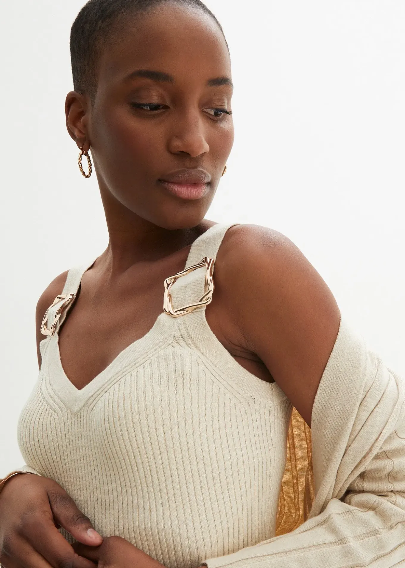 Robe en maille coton et soie