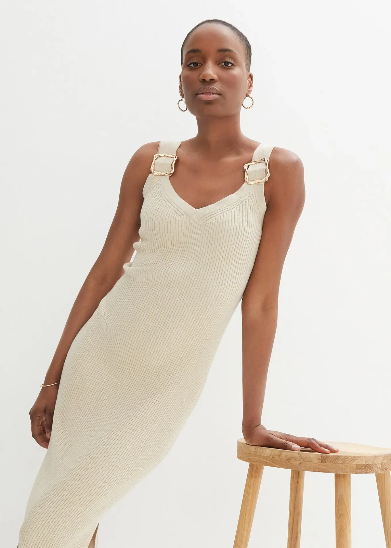 Robe en maille coton et soie
