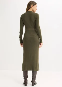 Robe en maille côtelée