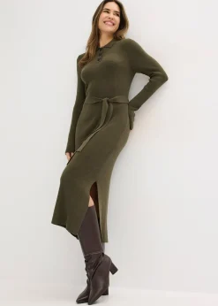 Robe en maille côtelée