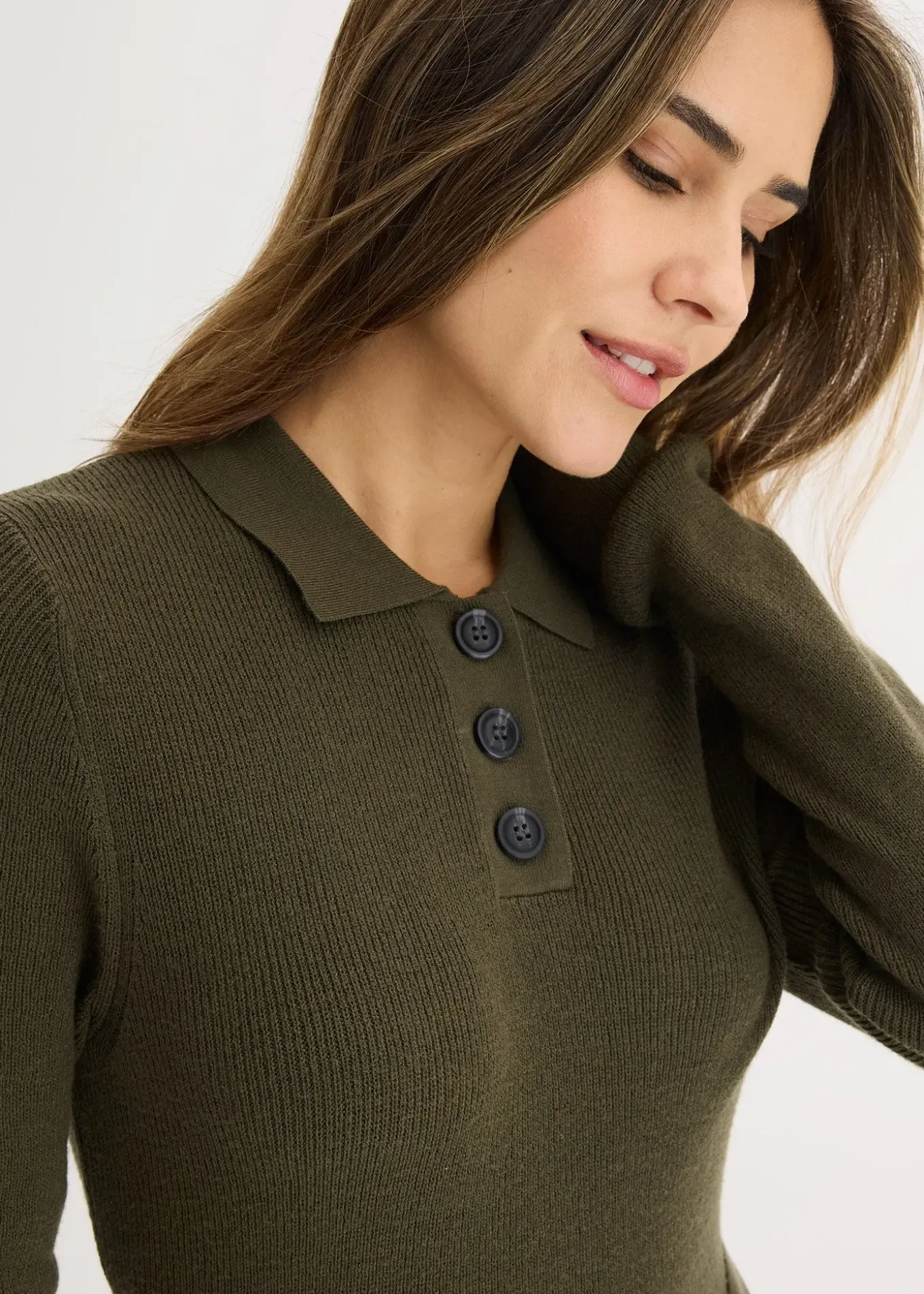 Robe en maille côtelée