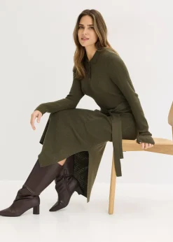 Robe en maille côtelée