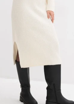 Robe en maille côtelée