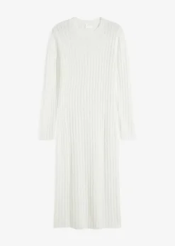 Robe en maille côtelée