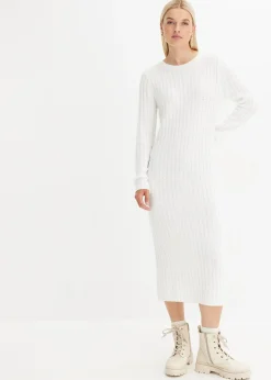 Robe en maille côtelée