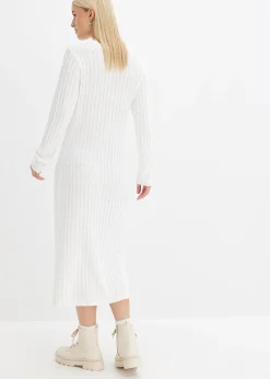 Robe en maille côtelée