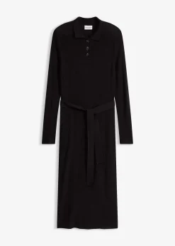 Robe en maille côtelée