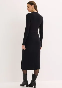 Robe en maille côtelée