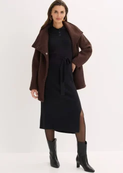 Robe en maille côtelée