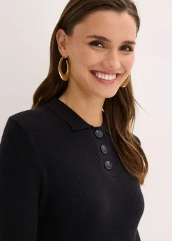 Robe en maille côtelée