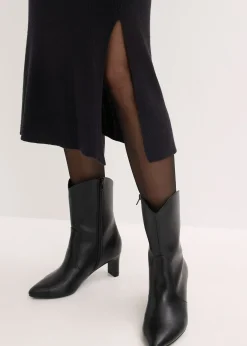 Robe en maille côtelée