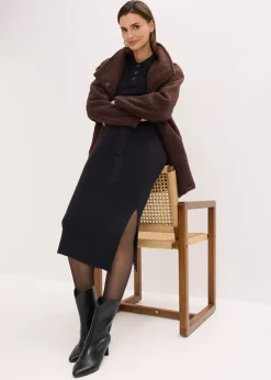 Robe en maille côtelée