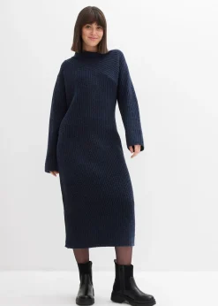 Robe en maille côtelée