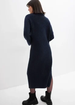 Robe en maille côtelée