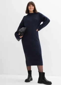 Robe en maille côtelée