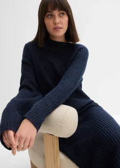 Robe en maille côtelée