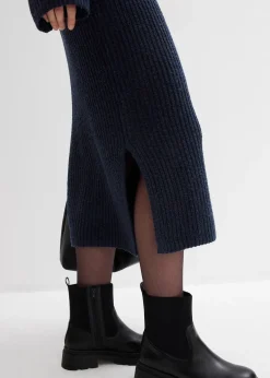 Robe en maille côtelée