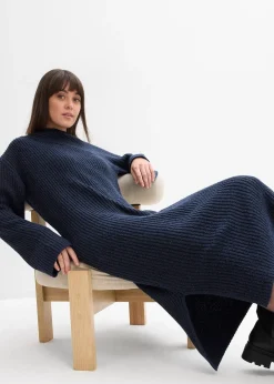 Robe en maille côtelée